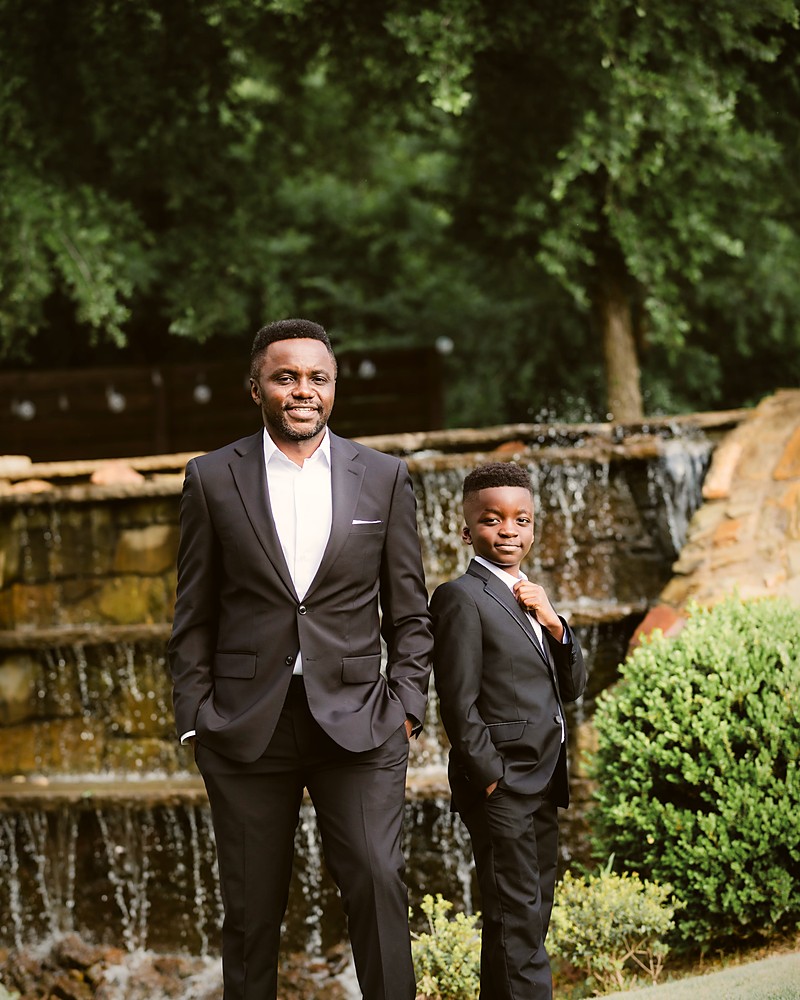 Cedric with their son