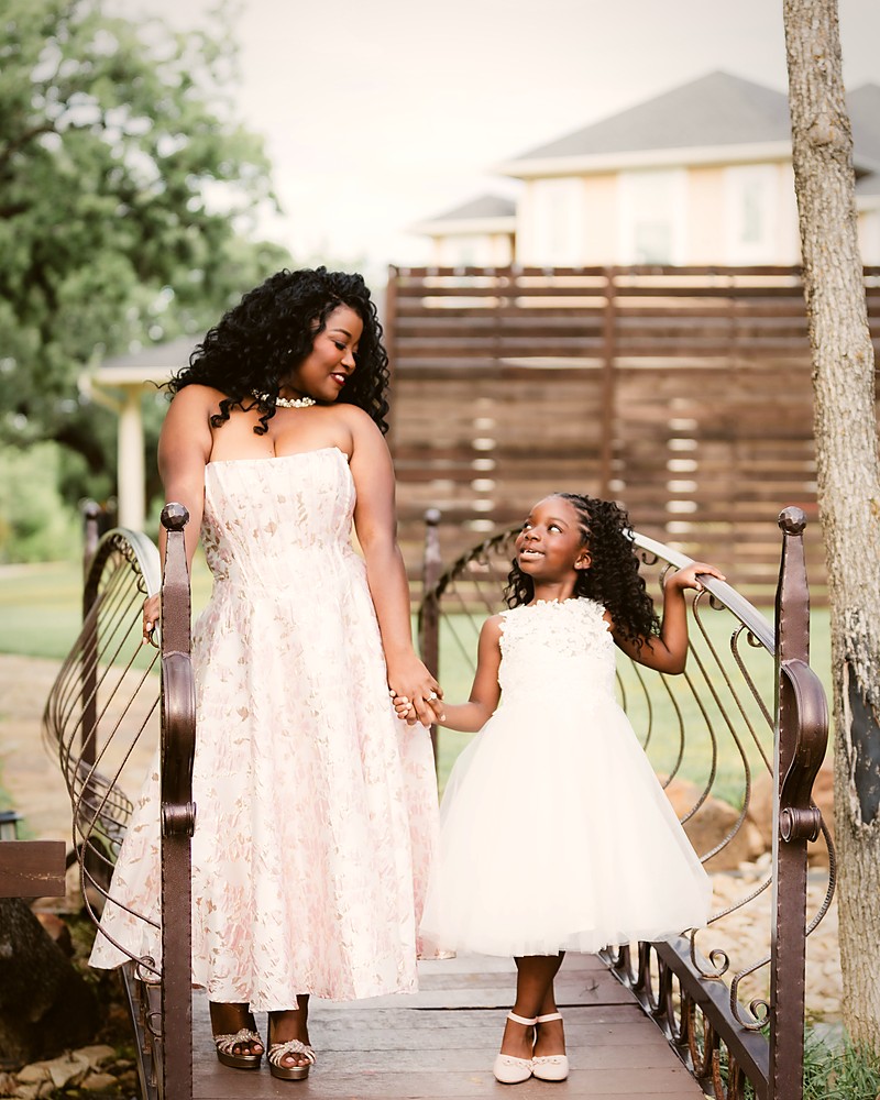Marie-Louise with their daughter