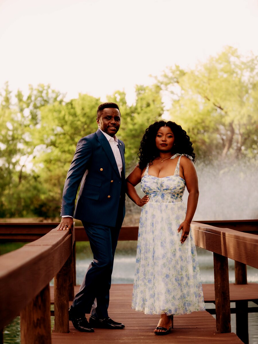 Marie-Louise and Cedric at golden hour